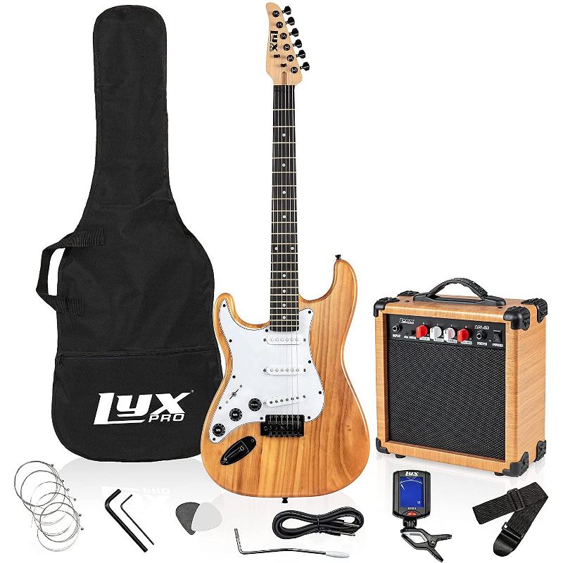 LyxPro 39" Stratocaster Electric Guitar Beginner Kit, 1 of 8