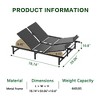 ROOMTEC Adjustable Bed Frame, 2 Motor Design with Remote Control, Independent Head and Foot Incline, Tilt Presets, Capacity 450-600 LBS - 4 of 4