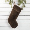 Saro Lifestyle Cozy Delight Lamb Fur Stocking - 2 of 2