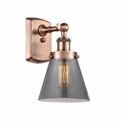 Cone - 1 Light Wall Sconce In Industrial Style-11 Inches Tall and 6 Inches Wide