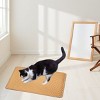 SEVOBAL Litter Box Mat with Double Layers Urine-Proof Non-Slip Litter Trapping Mat Easy Clean Kitty Litter Scatter Control, Yellow, 54"*36"*1.5" - 2 of 4