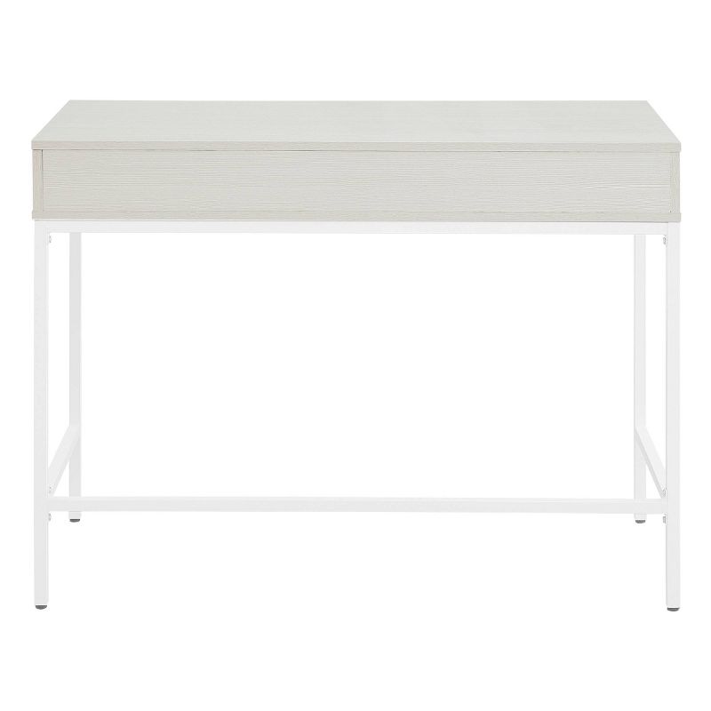 40&#34; Contempo Desk with Drawer and Shelf White Oak - OSP Home Furnishings, 5 of 10