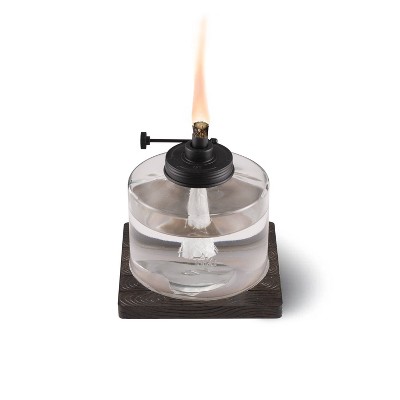 TIKI Large Table Top Mixed Material Adjustable Flame Oil Lamp_1