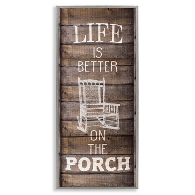 Stupell Industries Porch Life Country Rustic, 13" x 30"
