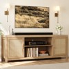Farmhouse TV Stand for 75/80 Inch TVs, Long Entertainment Center w/ Storage Drawer &OpenShelf, Television Consoles Stands for living room - 4 of 4