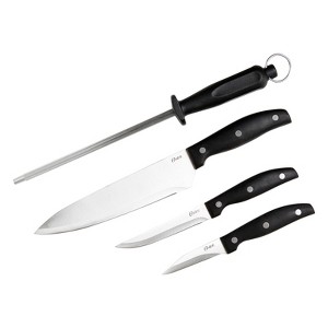 Oster Granger 4 Piece Stainless Steel Blade Cutlery Set in Black - 1 of 4