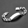 Crucible Men's Heavy Engravable Figaro Chain ID Bracelet (14mm) - 8" - 3 of 4