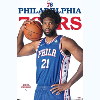 Philadelphia 76ers Joel Embiid Toddler Road Blue Basketball Jersey