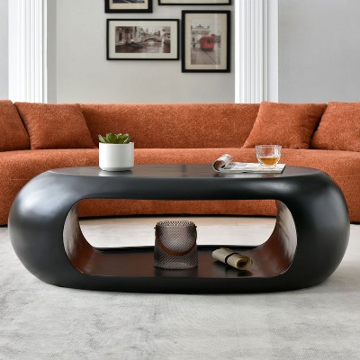 Sapphtopaz Farmhouse Coffee Table Home Decor Wood Dining Table Retro Coffee Tables for Living Room, Bedroom