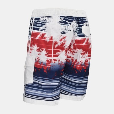 U.S. Apparel Men's 10.5" South Beach Bathing Suit Red Large — фото 2