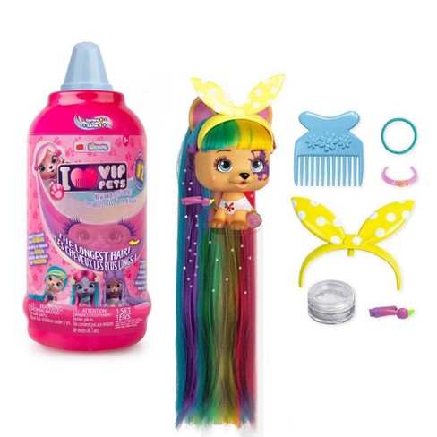 Vip Pets S1 Mousse Bottle Surprise Hair Reveal Doll Target