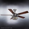 Urban Ambiance Luxury Vintage Indoor Ceiling Fan,  21.9"H x 54"W,  Aged Nickel, UHP9101 - 4 of 4