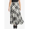 Jessica London Women's Plus Size Flowing Crinkled Maxi Skirt - 3 of 4