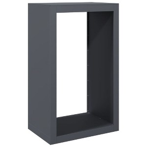 vidaXL Firewood Rack Anthracite 23.6"x15.7"x39.4" Steel - 1 of 1
