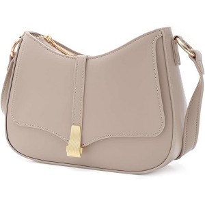 Crescent Shoulder Bag for Women, Vintage Retro Vegan Leather Clutch Crossbody Bags Handbag - 1 of 4