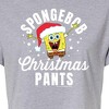 Women's - SpongeBob SquarePants - SpongeBob Christmas Pants Cropped Graphic T-Shirt - 2 of 4