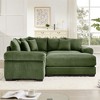 Oversized Cloud Modular Sectional Couch,Convertible Sectional Couches Deep Seat Extra-Wide Armrests - 2 of 4