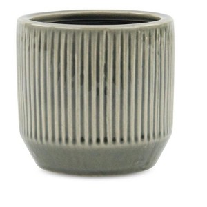 Cheungs Gray Ruffled Ridge Pot - Small - 1 of 1