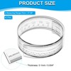 Unique Bargains PET Plastic Folding Film Flexible Ruler with R Angle and Width Lines 2 Pcs - 2 of 4
