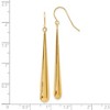 Black Bow Jewelry 14k Yellow Gold Long Polished Teardrop Dangle Earrings, 52mm (2 Inch) - 4 of 4