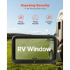 VEVOR RV Exit Window, 36" W x 22" H Tinted RV Window with Net Screen and Trim Ring, Fit for 1 1/4" - 1 13/16" Thickness Wall, Black - 4 of 4