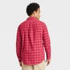 Houston White Adult Corduroy Long Sleeve Button-Down Shirt - Red Plaid - image 2 of 3