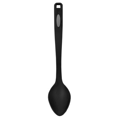 Home Basics Nylon Non-Stick Serving Spoon, Black