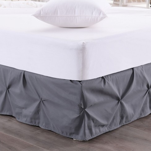 Hudson Pintuck Bed Skirt Ruffle with 14" Drop by Sweet Home Collection® - image 1 of 3