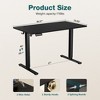TUYOHW Electric Standing Desk,Height Adjustable Computer Desk with LED Display & T-Shaped Steel Frame,28.7-48'' Range,176 LBS Capacity - 3 of 4