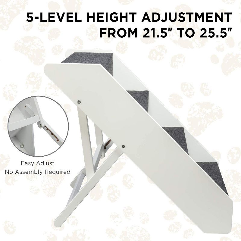 Arf Pets Dog Stairs, Wood Pet Steps for Small & Large Dogs, 4 of 8