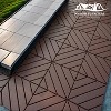 Dolonm 44-Pack 12"x12" Interlocking Deck Tiles – Waterproof Outdoor & Indoor Floor Tiles for Patio, Pool, Balcony – Easy Snap-Together Design - 4 of 4