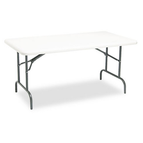IndestrucTable Industrial Folding Table, Rectangular, 96