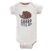 Touched by Nature Baby Boy Organic Cotton Preemie Layette 4pc Set, Hedgehog, Preemie - 4 of 4