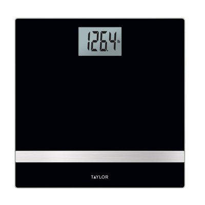 Digital Lightweight Bathroom Scale Black - Taylor