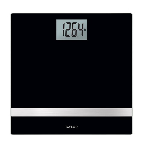 Digital Lightweight Bathroom Scale Black - Taylor