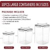 10PCS Large Airtight Food Storage Containers with Lids, Plast - 2 of 4