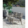 COWLOWN 2 Pieces Outdoor Patio Chairs, Aluminum Armchair Conversation Set with Thick Cushions, All-Weather Patio Furniture for Garden, Poolside, Lawn - 3 of 4