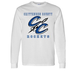 Adult Crittenden County High School Rockets Name & Graphic