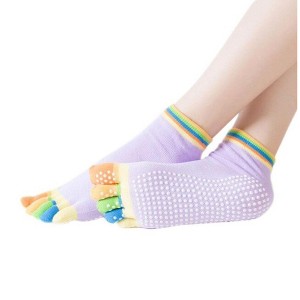 Solid Color Rainbow Toe Socks from the Sock Panda (Women's Sizes, Adult Medium) - 1 of 3