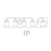 Vaxcel Toledo 4 - Light Vanity in  Satin Nickel - 3 of 4
