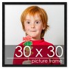 PosterPalooza | Square Minimalist Black Picture Frame - UV Acrylic, Foam Board Backing, Hanging Hardware - 2 of 4