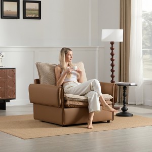 TiramisuBest Modern Style Oversized Armchair Accent Chair Single Sofa Lounge Chair for Living Room, Bedroom - 1 of 4