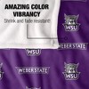 Weber State University Logo Pattern Silky Touch Blanket White 50x60 - 4 of 4