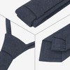 INSPIRE CHIC Men's Solid Denim Self-tied Skinny Narrow Slim Necktie 1 Pc - 3 of 4