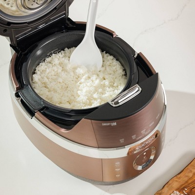 Copper and Black Induction Heating Pressure Rice Cooker with Nonstick Inner Pot