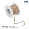 Unique Bargains DIY Bag Clothing Decoration Crystal Rhinestone Sew on Close Claw Chain Trim - 2 of 4