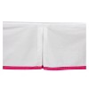 Bacati - MixNMatch Pink Band Crib/Toddler ruffles/skirt - 4 of 4