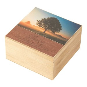 Dicksons Pastor Devoted Natural Brown 9 Inch Wood Decorative Keepsake Photo Box - 1 of 4