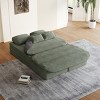 KWPZQEB Folding Sofa Bed, Convertible Sleeper Chair with 4 Pillows and Blanket, Corduroy Floor Folding Chair Bed Lounge Sofa for Living Room - 4 of 4