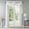 Dsvimoy Curtain Panel Diamond Sheer Embroidered Window Scarf for Living Room, White, 2.95"*9.84"*10.63" - 2 of 4